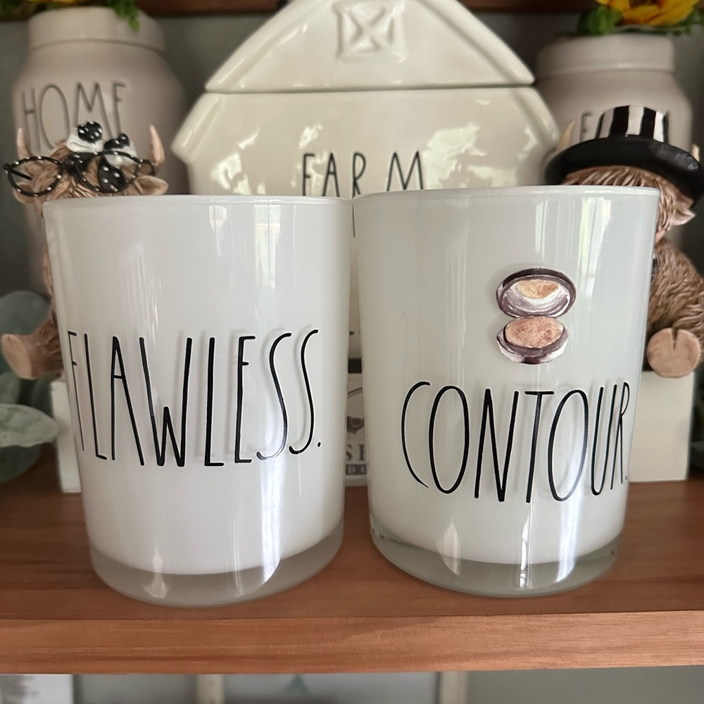 Rae Dunn White Flawless and Contour Bath Accessories